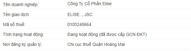 viec lam cong ty elise