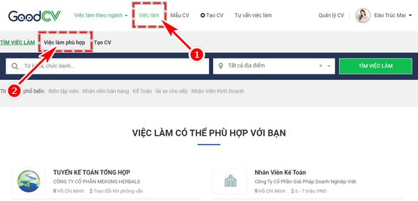 Xem goi tim viec lam phu hop