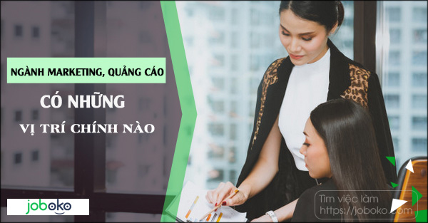 nganh marketing, quang cao co nhung vị tri chinh nao