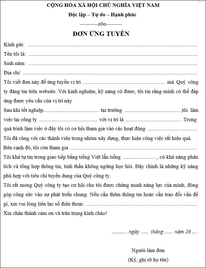 don xin viec