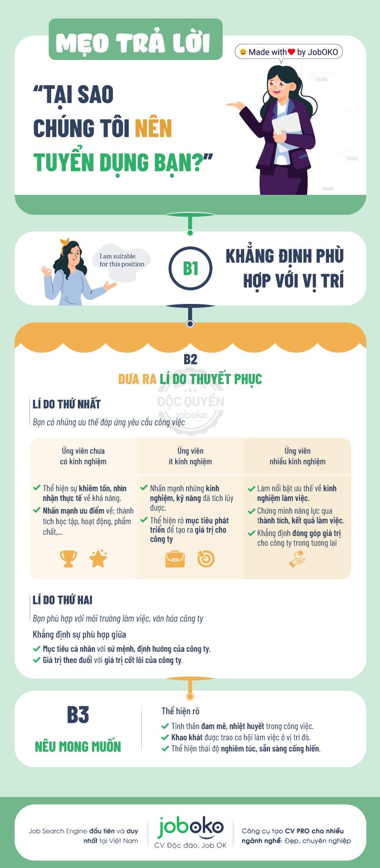 Tại sao chúng tôi nên tuyển dụng bạn, Tại sao công ty nên chọn bạn, Tại sao chúng tôi nên chọn bạn