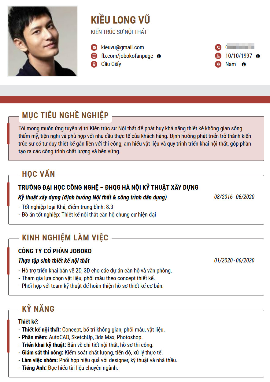 Cach viet cv xin viec kien truc su