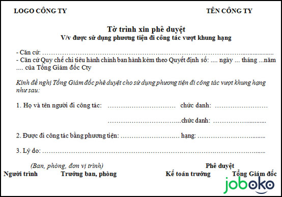 Mẫu Chế Độ Công Tác Phí Cho Doanh Nghiệp Chuẩn, Mới Nhất, Có Link Tải -  Joboko