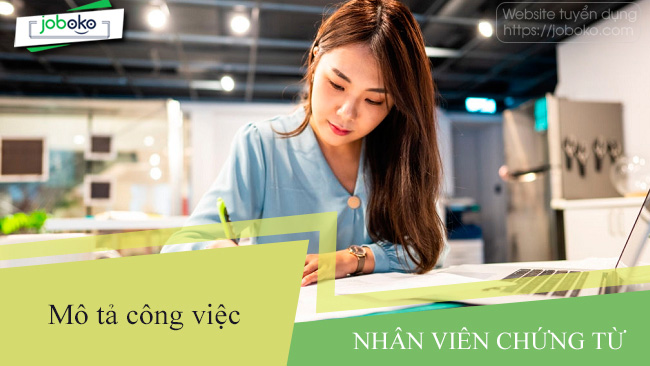 mo ta cong viec cua nhan vien chung tu