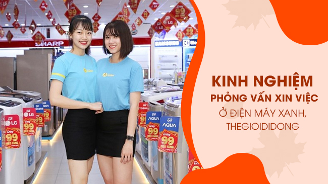 Kinh nghiem phong van xin viec o Dien May Xanh Thegioididong