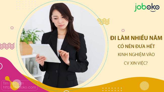 bao nhieu nam kinh nghiem trong cv la du