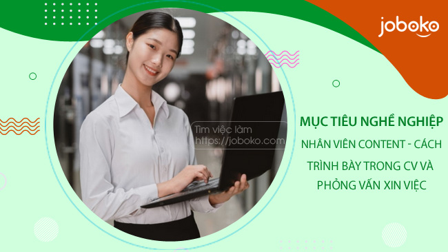 muc tieu nghe nghiep nhan vien content